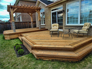 deck with Arbor no rails